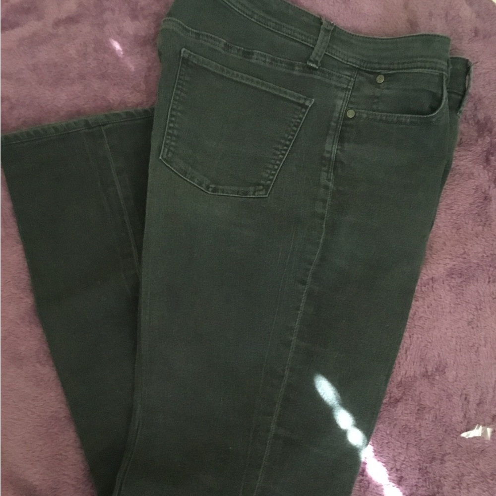 Talbots Flawless Five Pocket High Waisted Curvy Barely Boot Cut Black Jeans